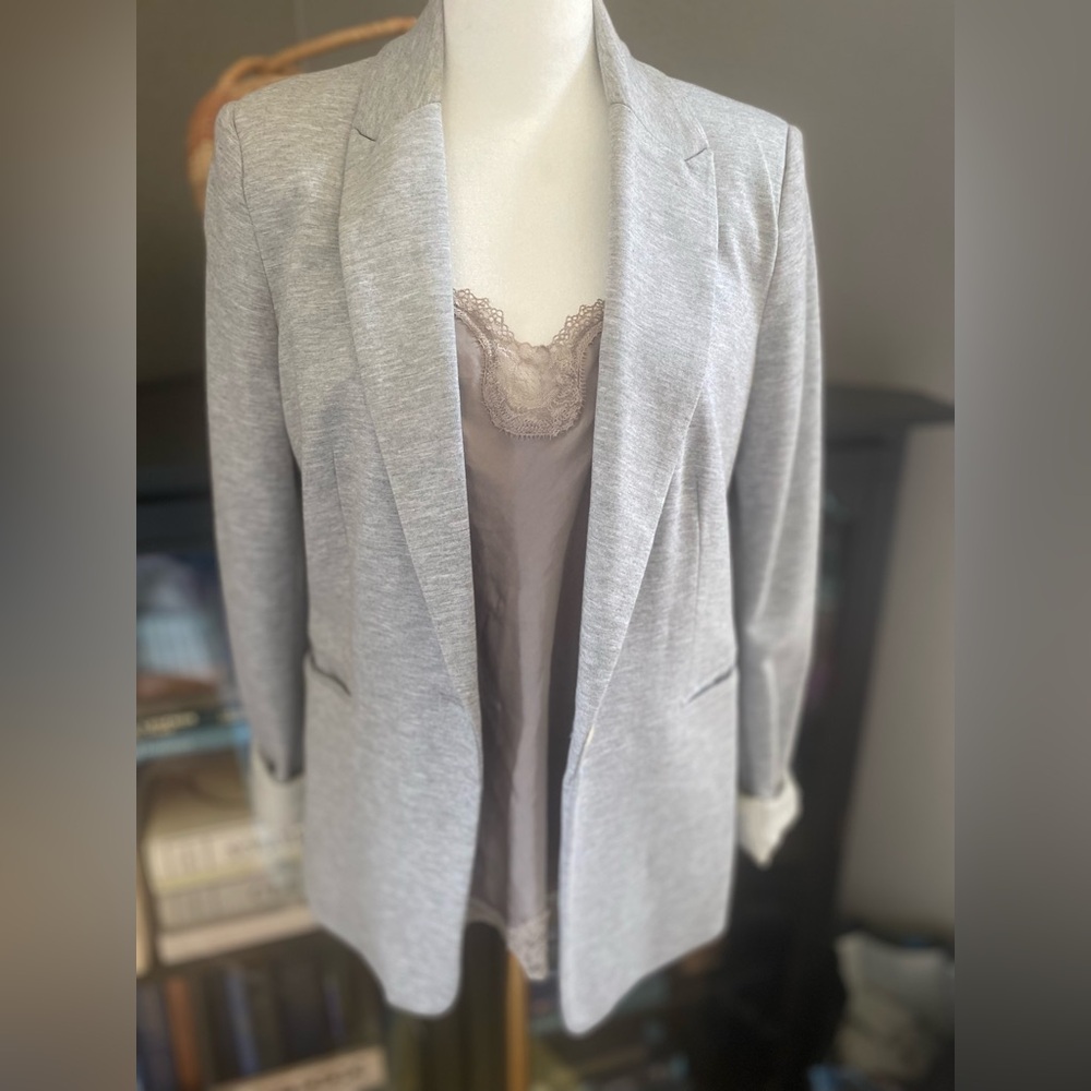 Philosophy Grey Knit Blazer Sz S